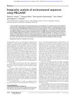 Integrative analysis of environmental sequences using MEGAN4