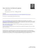 Markov Chain Monte Carlo Method and Its Application