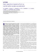 GeV electron beams from a centimetre-scale accelerator