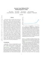 Accurate, Large Minibatch SGD: Training ImageNet in 1 Hour