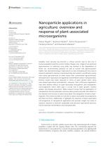 Nanoparticle applications in agriculture: overview and response of plant-associated microorganisms