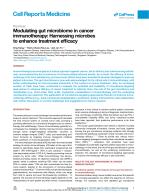 Modulating gut microbiome in cancer immunotherapy: Harnessing microbes to enhance treatment efficacy