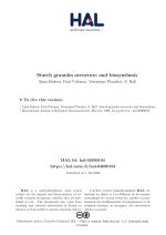 Starch granules: structure and biosynthesis