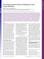 Powering the planet: Chemical challenges in solar energy utilization