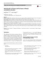 Global Burden of Disease and the Impact of Mental and Addictive Disorders