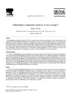 Independent component analysis, A new concept?
