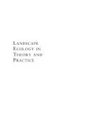 Landscape Ecology in Theory and Practice