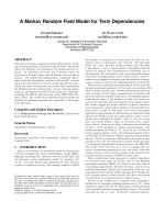 A Markov Random Field Model for Term Dependencies