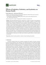 Effects of Probiotics, Prebiotics, and Synbiotics on Human Health