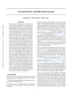 Foundation Policies with Hilbert Representations