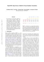OpenNMT: Open-Source Toolkit for Neural Machine Translation