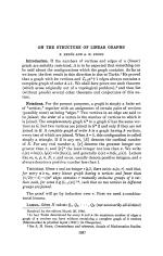 ON THE STRUCTURE OF LINEAR GRAPHS