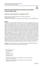 Detection of plant leaf diseases using deep convolutional neural network models