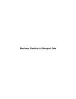 Nonlinear Elasticity in Biological Gels