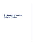 Sentiment Analysis and Opinion Mining