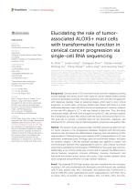Elucidating the role of tumor-associated ALOX5+ mast cells with transformative function in cervical cancer progression via single-cell RNA sequencing