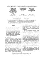 Moses: Open Source Toolkit for Statistical Machine Translation