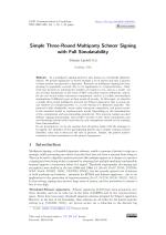 Simple Three-Round Multiparty Schnorr Signing with Full Simulatability