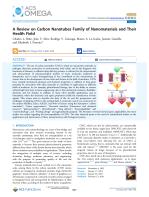 A Review on Carbon Nanotubes Family of Nanomaterials and Their Health Field
