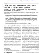 Characterization of the single-cell transcriptional landscape by highly multiplex RNA-seq