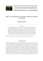 brms: An R Package for Bayesian Multilevel Models Using Stan