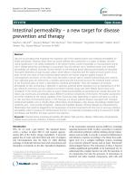 Intestinal permeability – a new target for disease prevention and therapy