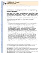 Isolation of rare circulating tumour cells in cancer patients by microchip technology