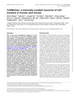 CellMarker: a manually curated resource of cell markers in human and mouse