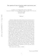 The equation of state of nucleon matter and neutron star structure