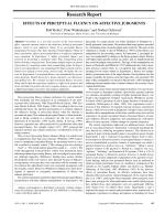 EFFECTS OF PERCEPTUAL FLUENCY ON AFFECTIVE JUDGMENTS