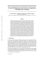 Toward Self-Improvement of LLMs via Imagination, Searching, and Criticizing