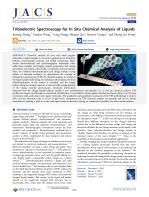 Triboelectric Spectroscopy for In Situ Chemical Analysis of Liquids