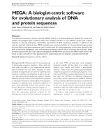 MEGA: A biologist-centric software for evolutionary analysis of DNA and protein sequences