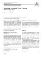 Genesis and development of DPPH method of antioxidant assay
