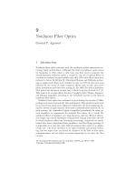 Nonlinear Fiber Optics