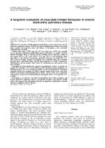 A long-term evaluation of once-daily inhaled tiotropium in chronic obstructive pulmonary disease