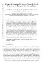 Temporal Segment Networks: Towards Good Practices for Deep Action Recognition