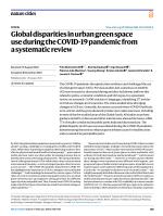 Global disparities in urban green space use during the COVID-19 pandemic from a systematic review