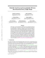 Flash3D: Feed-Forward Generalisable 3D Scene Reconstruction from a Single Image