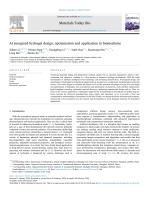 AI energized hydrogel design, optimization and application in biomedicine