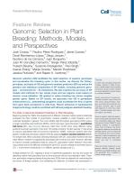 Genomic Selection in Plant Breeding: Methods, Models, and Perspectives