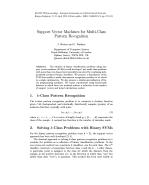 Support Vector Machines for Multi-Class Pattern Recognition