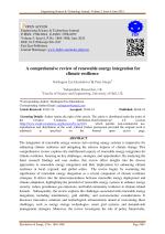 A comprehensive review of renewable energy integration for climate resilience