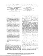 Assessing the Ability of LSTMs to Learn Syntax-Sensitive Dependencies