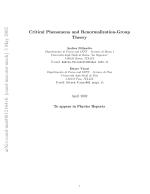 Critical Phenomena and Renormalization-Group Theory