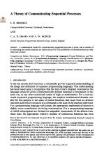A Theory of Communicating Sequential Processes