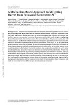 A Mechanism-Based Approach to Mitigating Harms from Persuasive Generative AI
