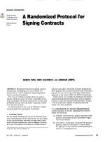 A Randomized Protocol for Signing Contracts