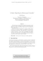 A Faster Algorithm for Betweenness Centrality