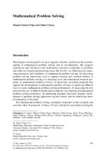 Mathematical Problem Solving